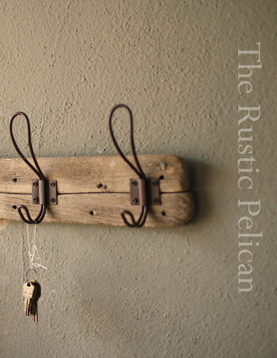 Modern farmhouse, rustic, reclaimed wood, coat rack, barn wood, vintage ...